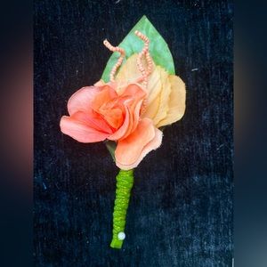 Custom Silk Boutonniere